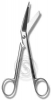 Ножницы для разрезания повязок с пуговкой горизонтально-изогнутые (П)
